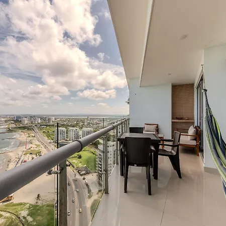 Piso 24 Vista Al Mar 2br Apartamento Cartagena